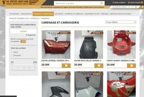 Vente en ligne pièces occasion moto à Bourg-en-Bresse